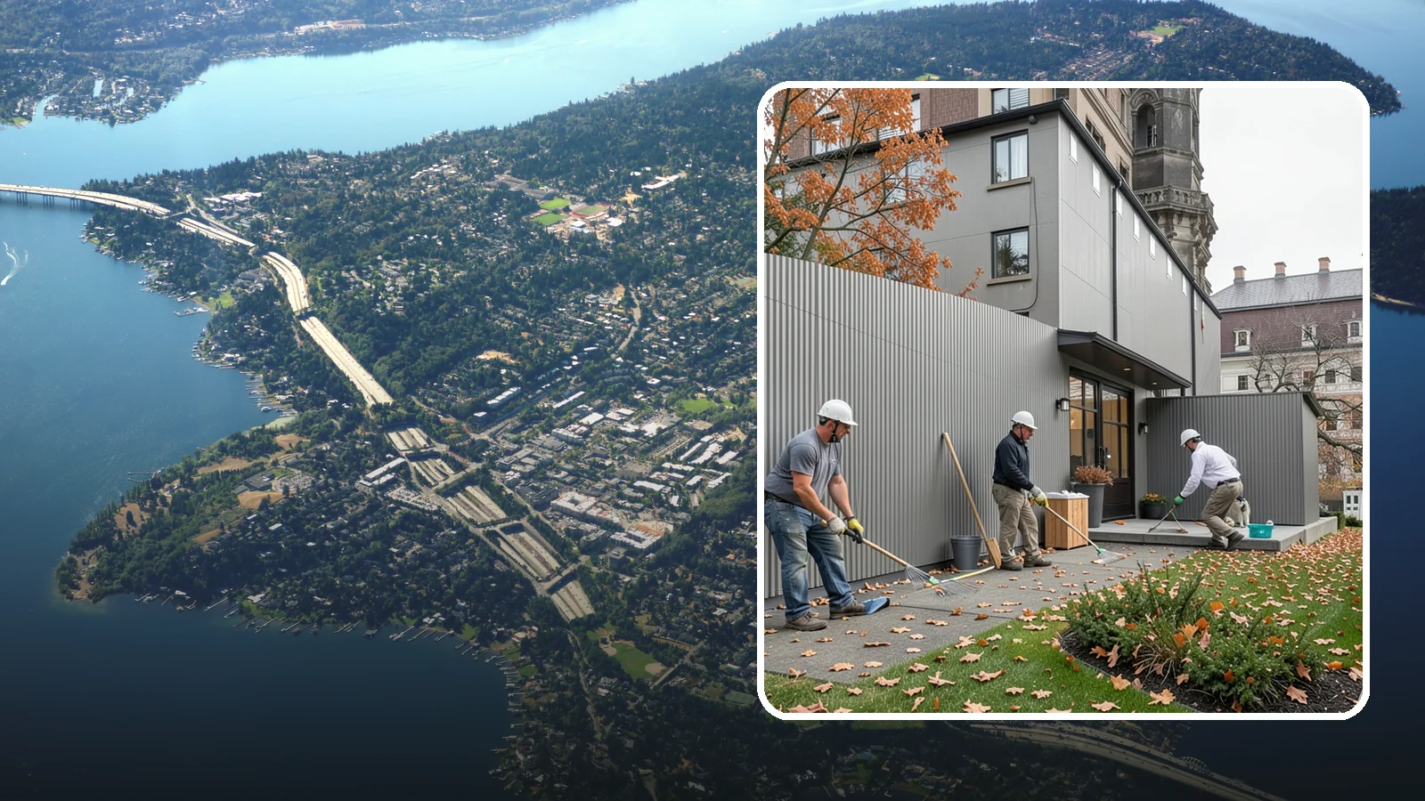 Privacy Screen Installation in Mercer Island, King County, WA - An attractive privacy screen that shields patios, hot tubs, or property lines from view while adding backyard style.