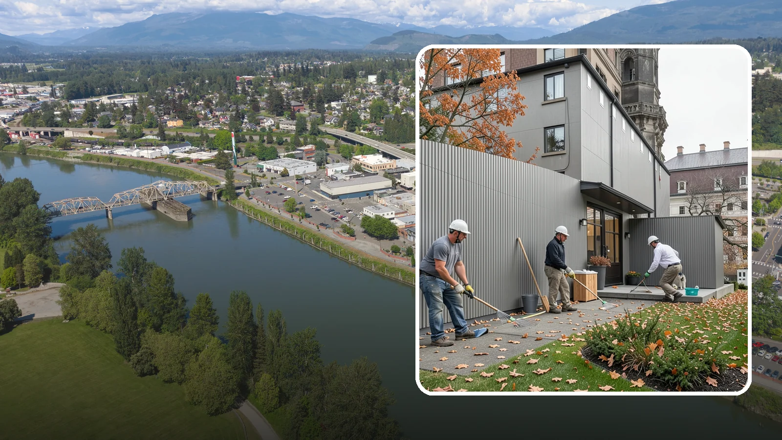 Privacy Screen Installation in Mount Vernon, Skagit County, WA - An attractive privacy screen that shields patios, hot tubs, or property lines from view while adding backyard style.