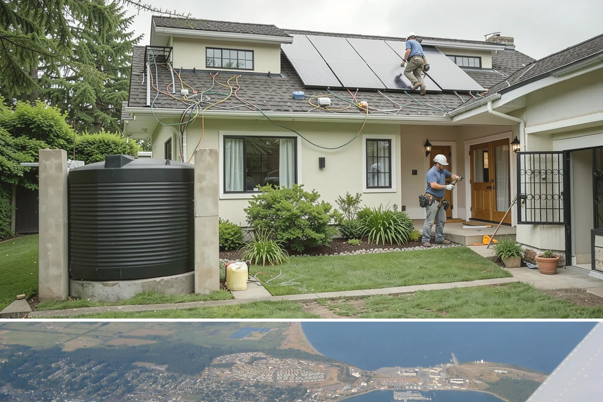 Privacy Screen Installation in Oak Harbor, Island County, WA - Dry-season installation lets footings cure and finishes bond before winter dampness.