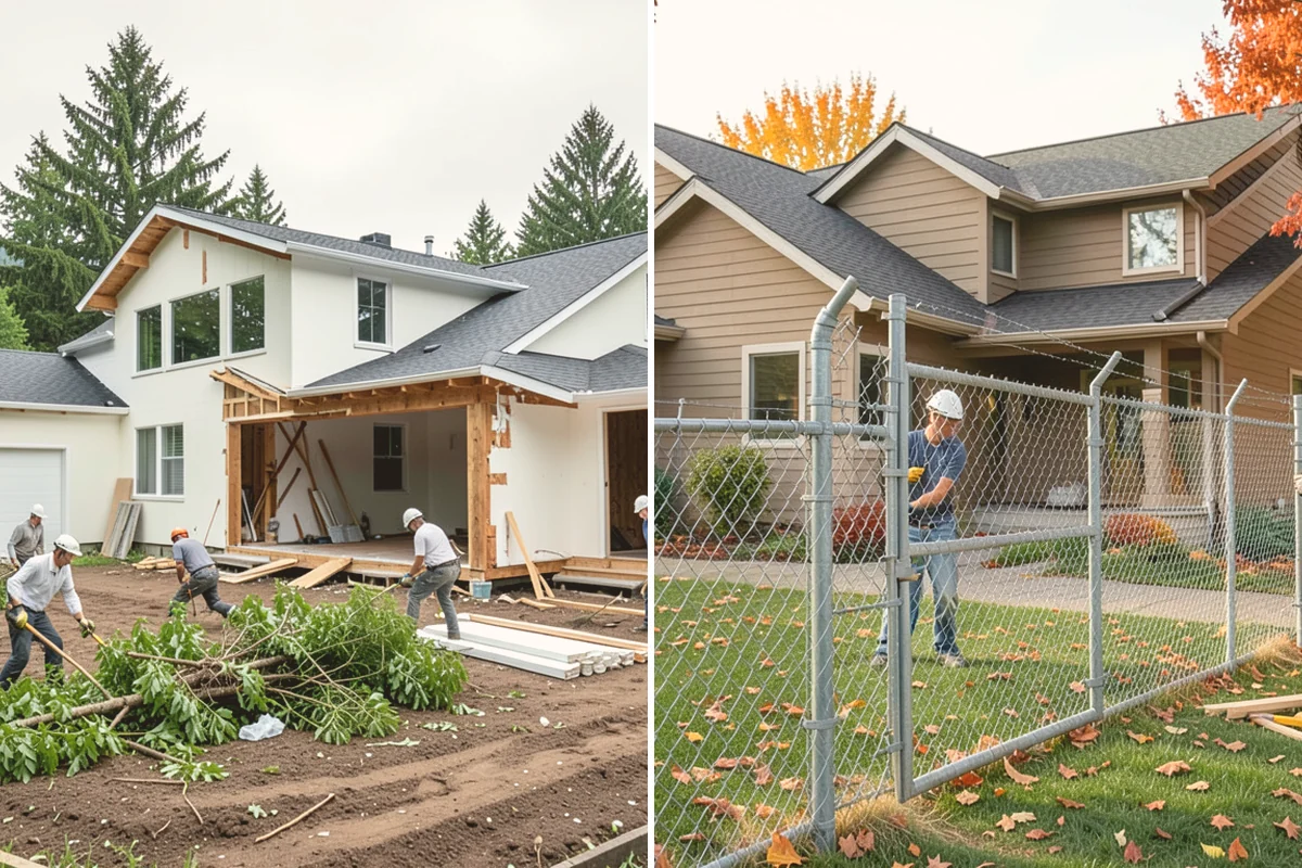 Privacy Screen Installation in Orting, Pierce County, WA - Identify the areas to screen and confirm property lines