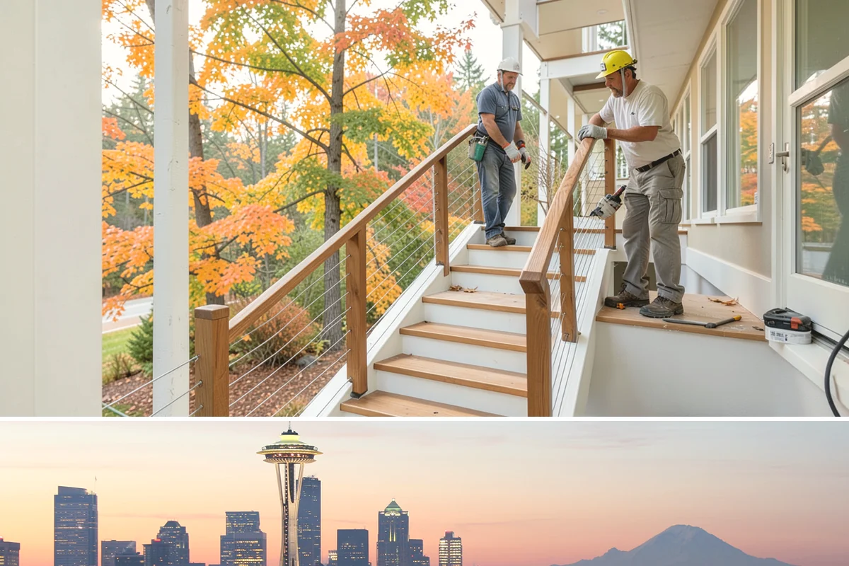 Privacy Screen Installation in Seattle, King County, WA - Dry-season installation lets footings cure and finishes bond before winter dampness.