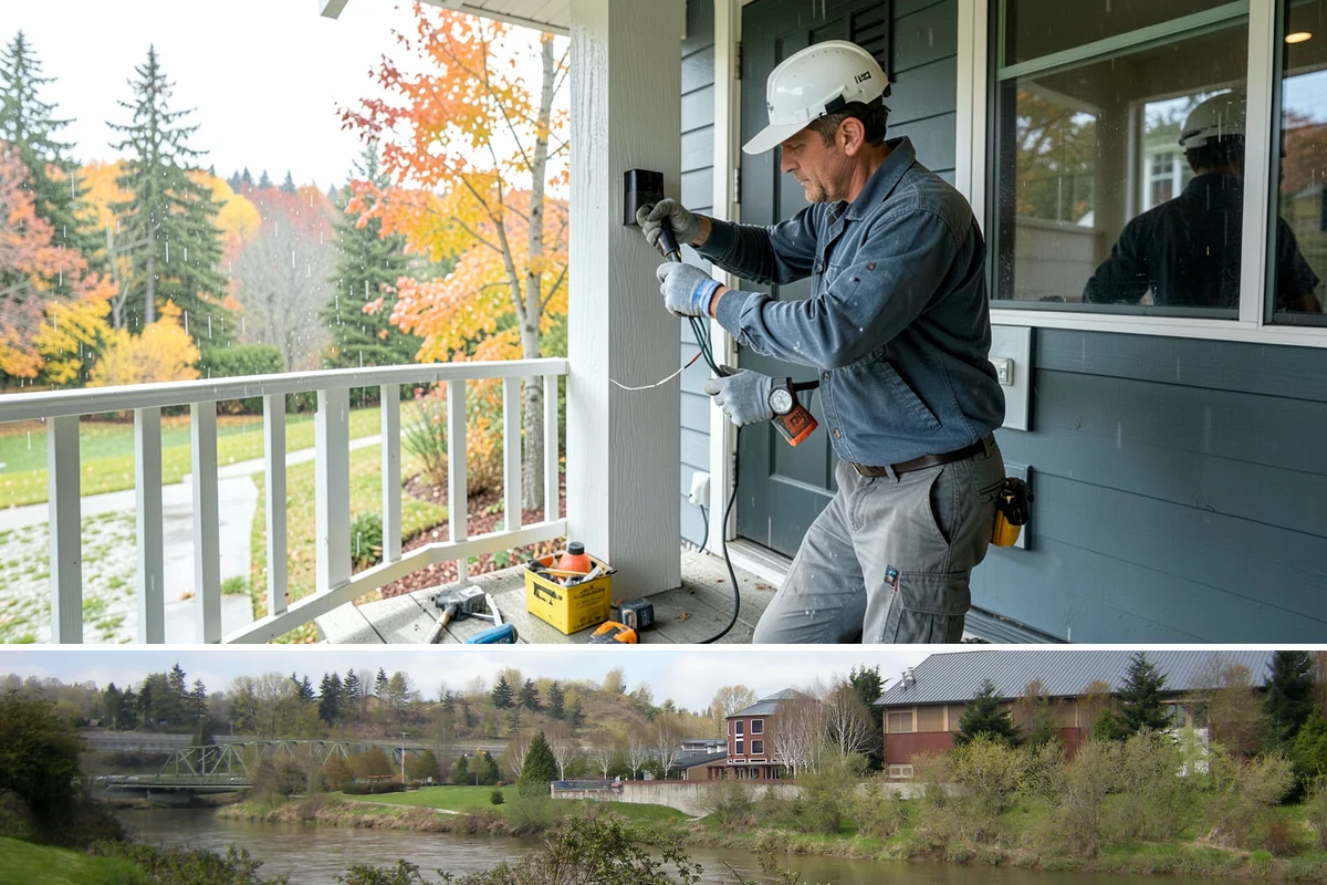 Privacy Screen Installation in Tukwila, King County, WA - Dry-season installation lets footings cure and finishes bond before winter dampness.
