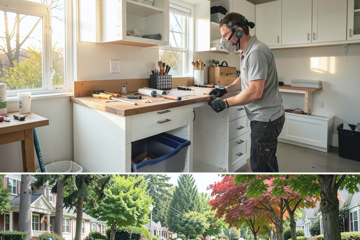 Pull-Out Shelf Installation in Beaux Arts Village, King County, WA - Interior storage upgrades can be installed in any season with no weather dependency.