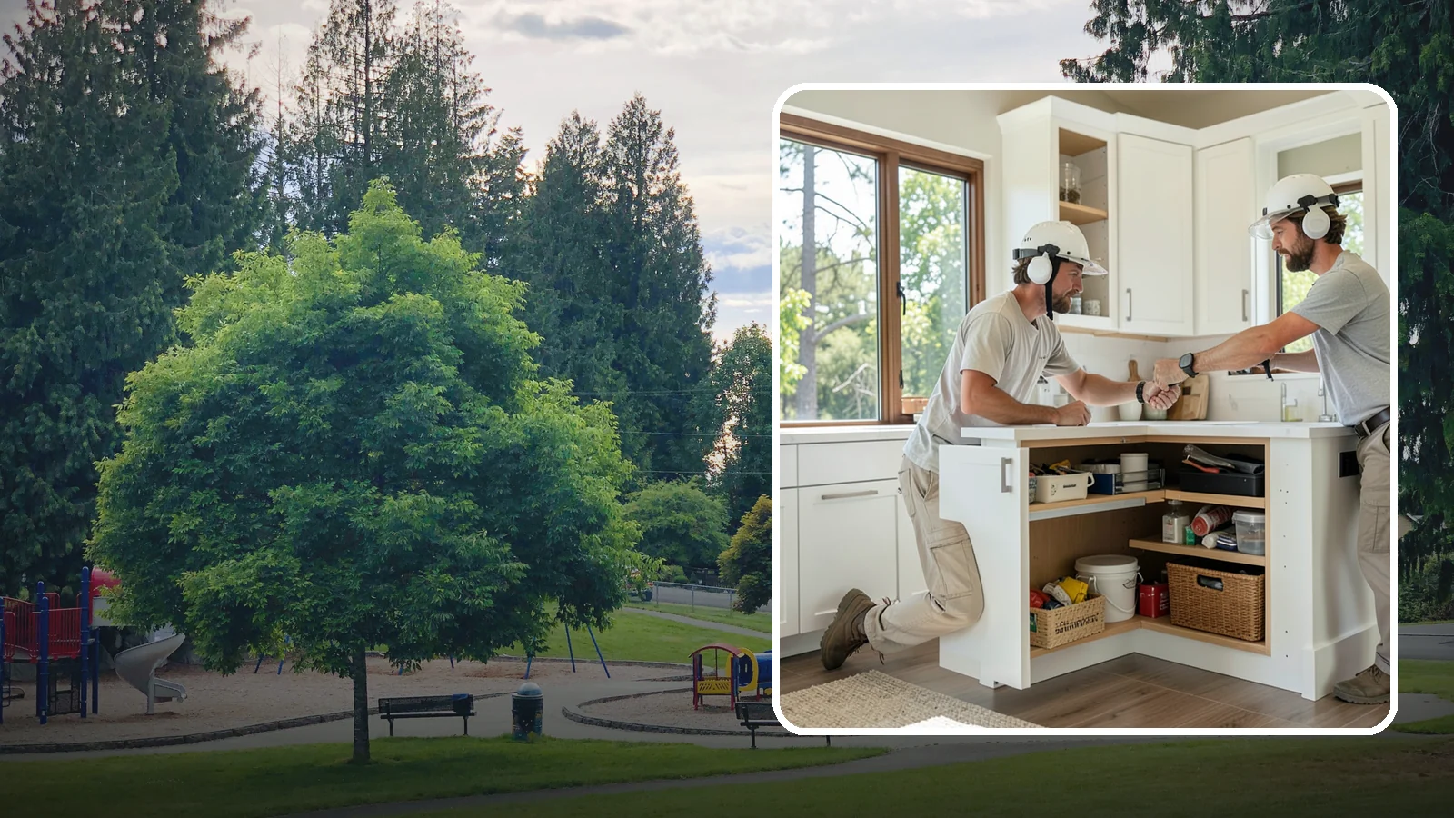 Pull-Out Shelf Installation in Bonney Lake, Pierce County, WA - Adding roll-out shelves inside existing base cabinets so you can reach items in the back without bending and digging.