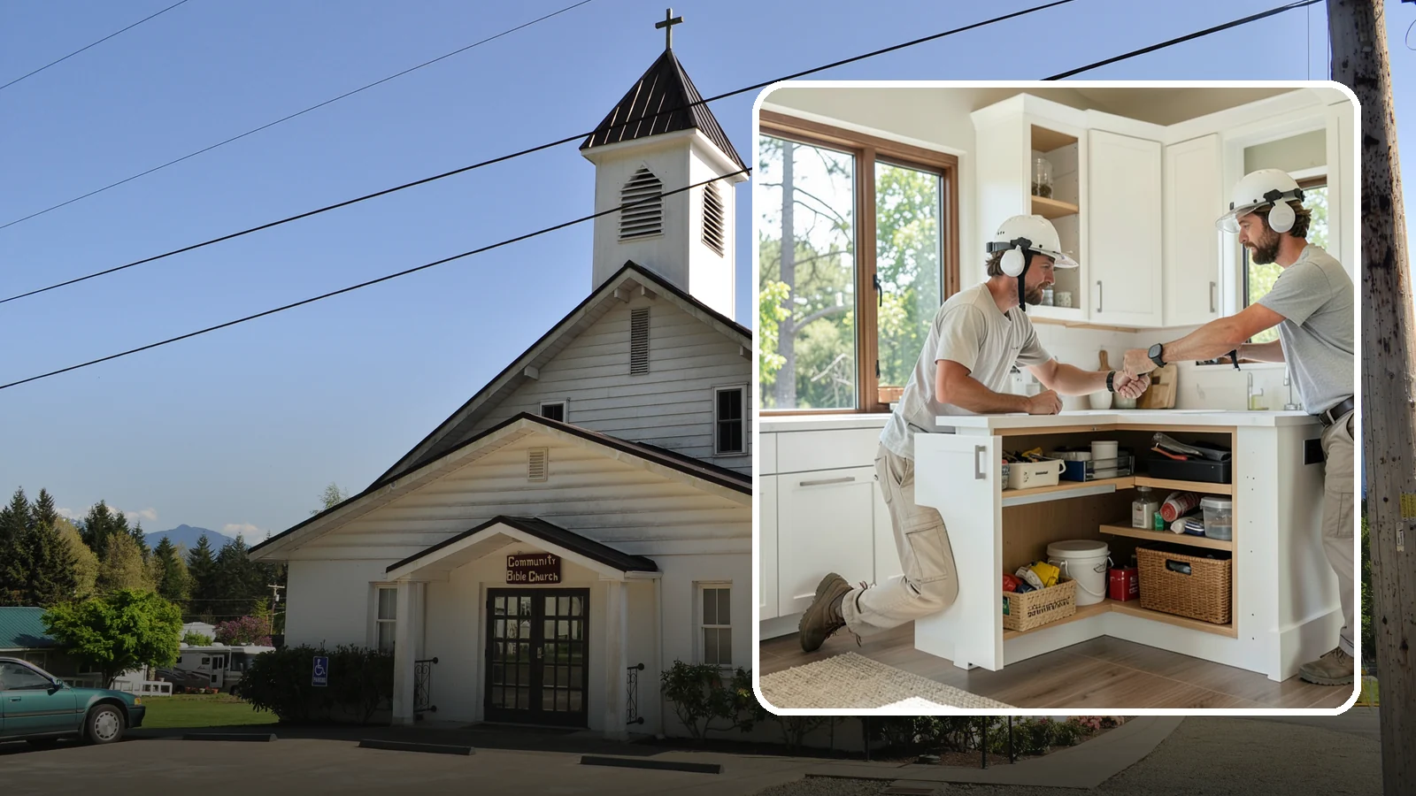 Pull-Out Shelf Installation in Concrete, Skagit County, WA - Adding roll-out shelves inside existing base cabinets so you can reach items in the back without bending and digging.