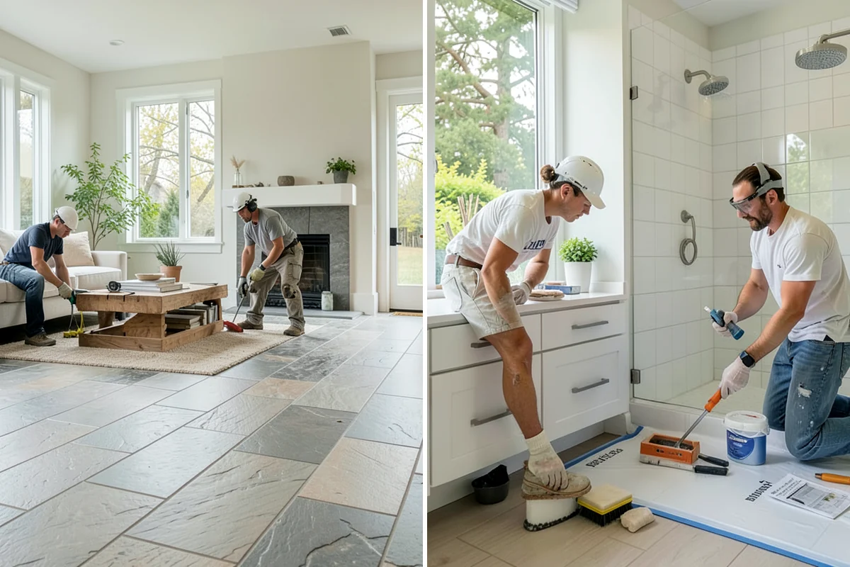 Pull-Out Shelf Installation in Concrete, Skagit County, WA - Measure cabinet interiors and openings