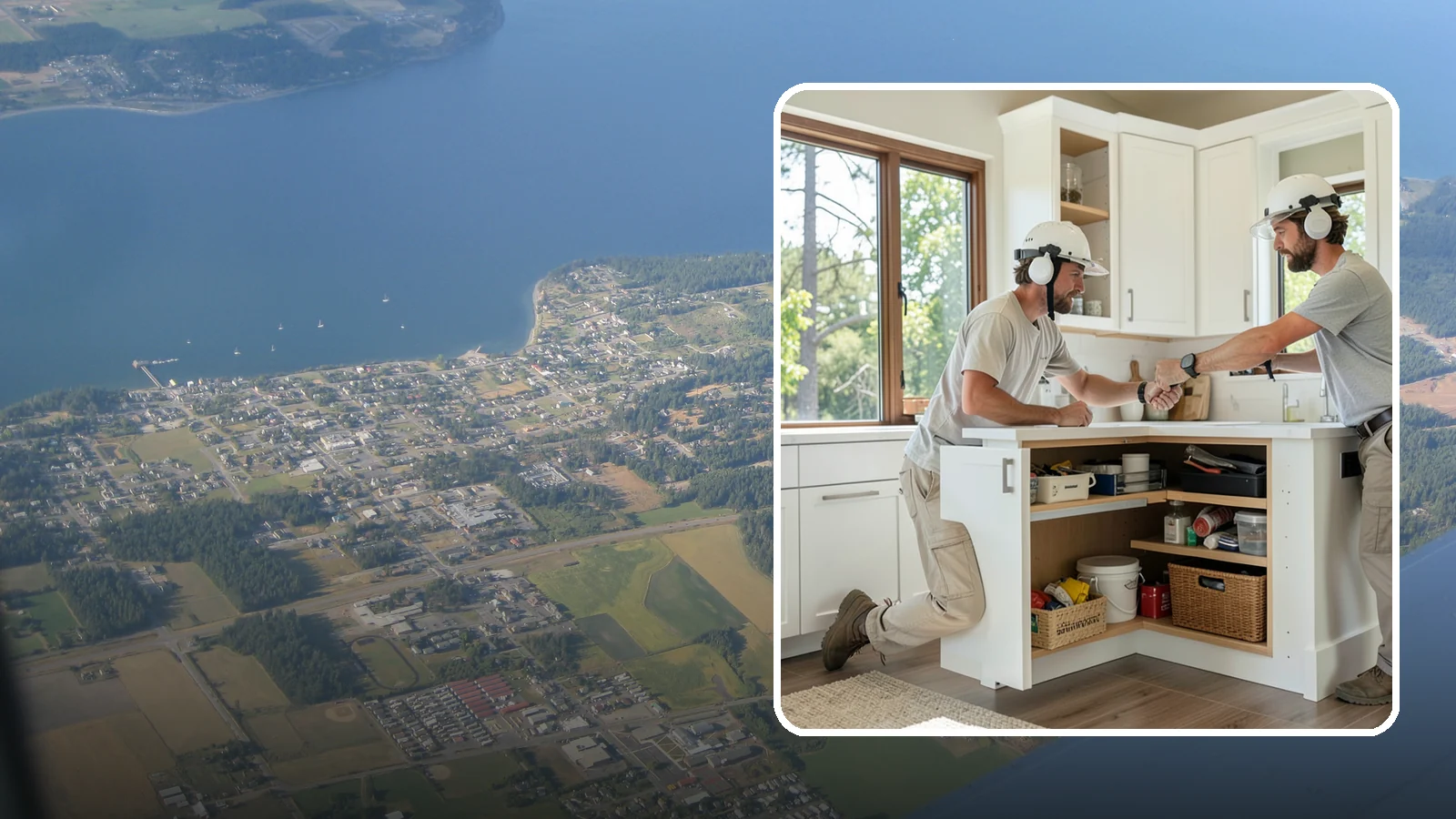 Pull-Out Shelf Installation in Coupeville, Island County, WA - Adding roll-out shelves inside existing base cabinets so you can reach items in the back without bending and digging.