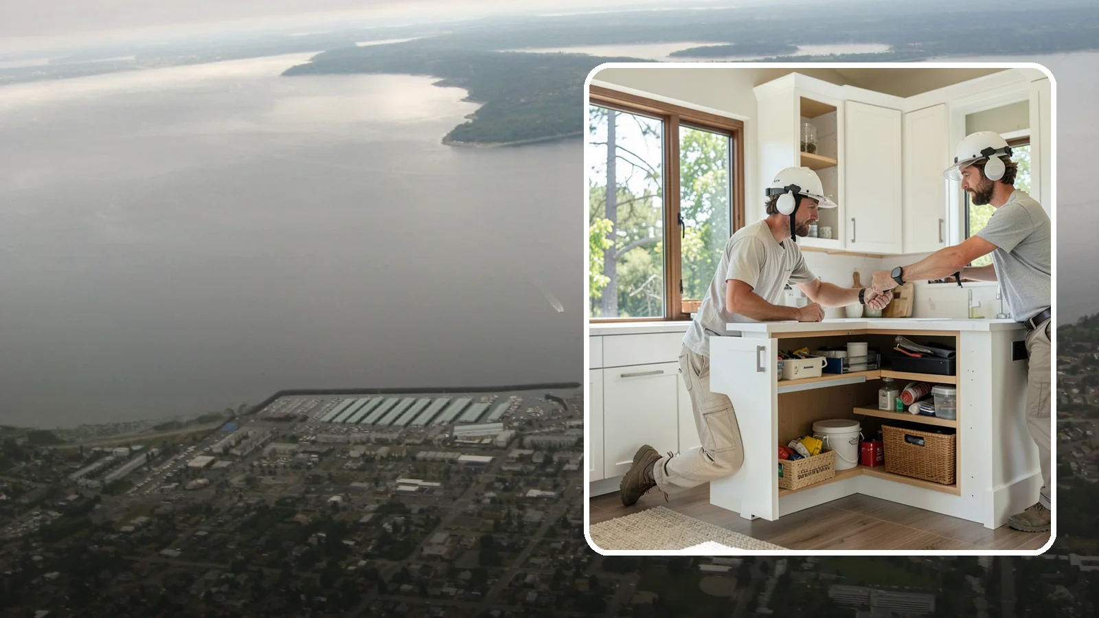 Pull-Out Shelf Installation in Des Moines, King County, WA - Adding roll-out shelves inside existing base cabinets so you can reach items in the back without bending and digging.