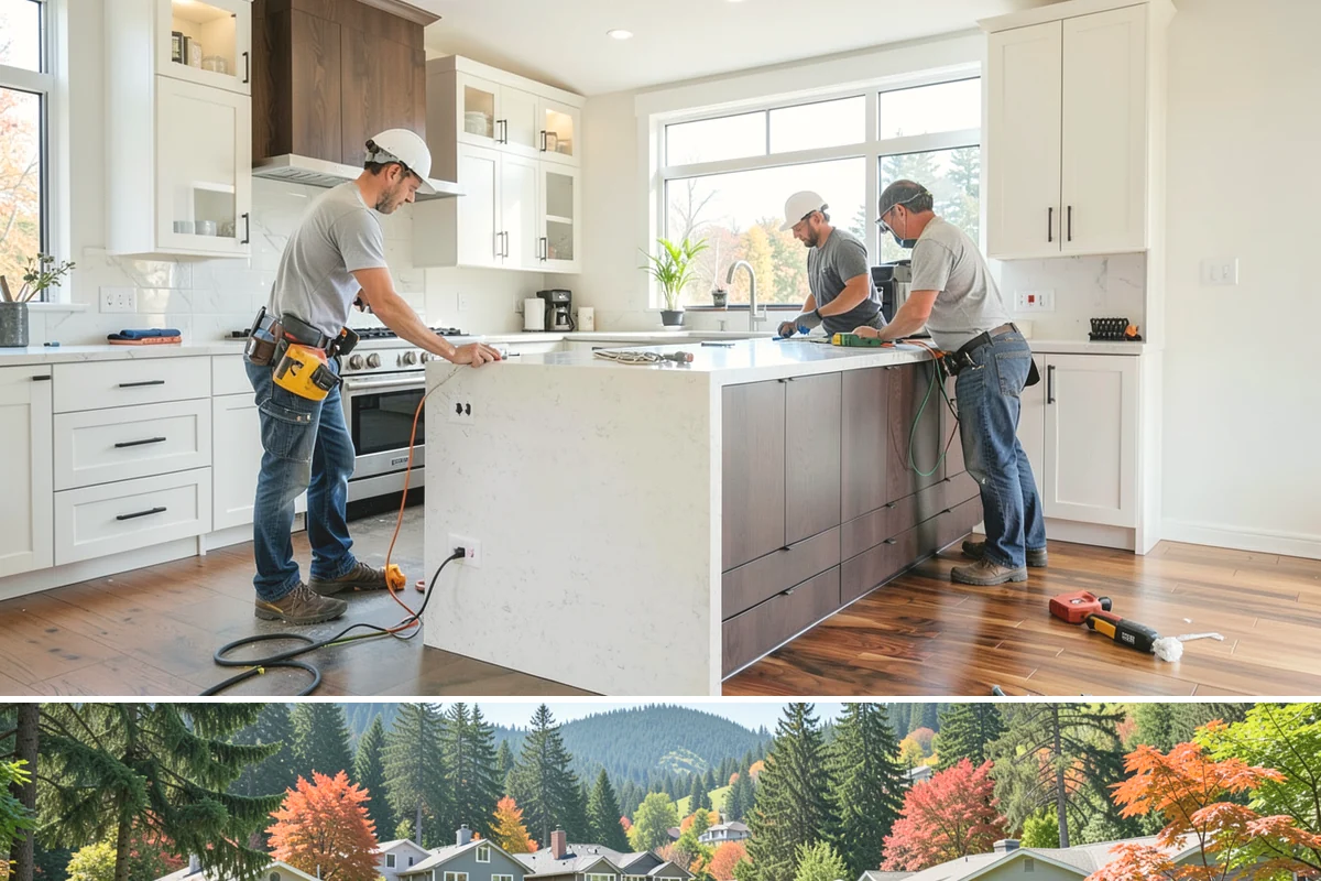 Pull-Out Shelf Installation in Fircrest, Pierce County, WA - Interior storage upgrades can be installed in any season with no weather dependency.