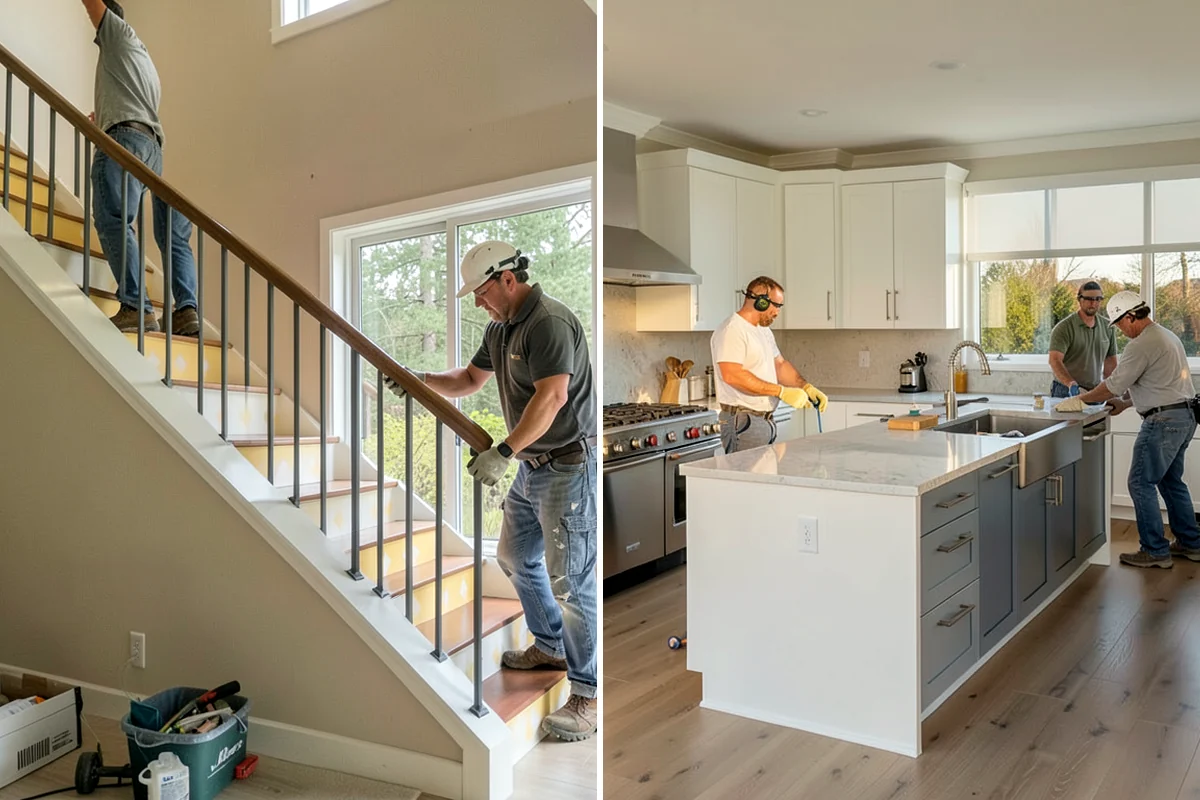 Pull-Out Shelf Installation in Kenmore, King County, WA - Measure cabinet interiors and openings