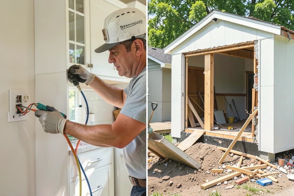 Pull-Out Shelf Installation in La Conner, Skagit County, WA - Measure cabinet interiors and openings