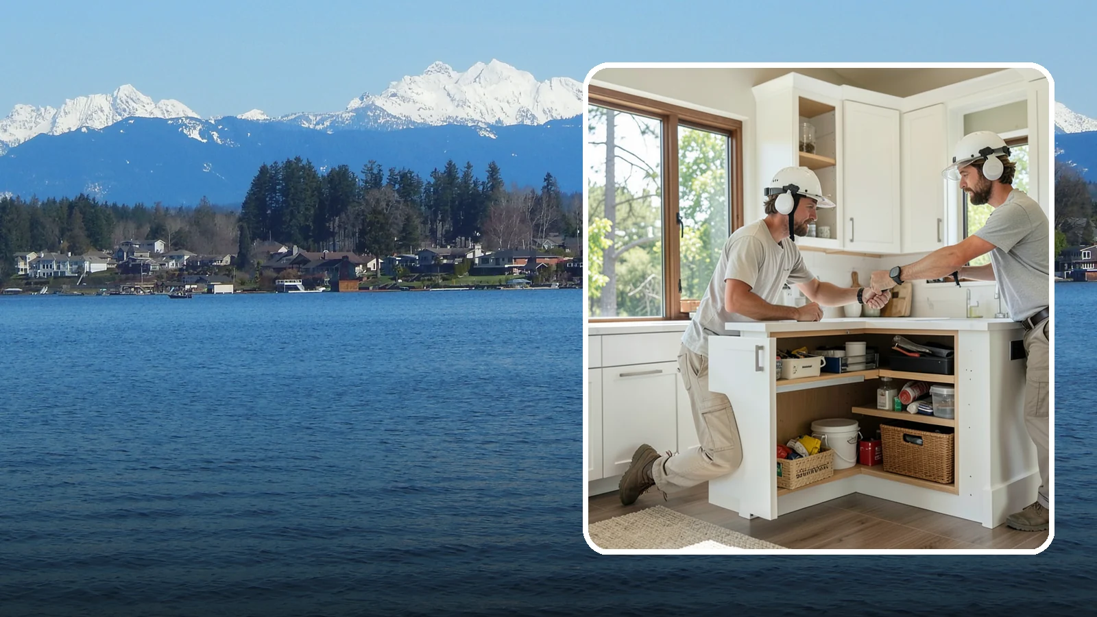 Pull-Out Shelf Installation in Lake Stevens, Snohomish County, WA - Adding roll-out shelves inside existing base cabinets so you can reach items in the back without bending and digging.