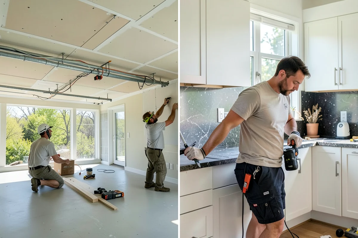 Pull-Out Shelf Installation in Maple Valley, King County, WA - Measure cabinet interiors and openings