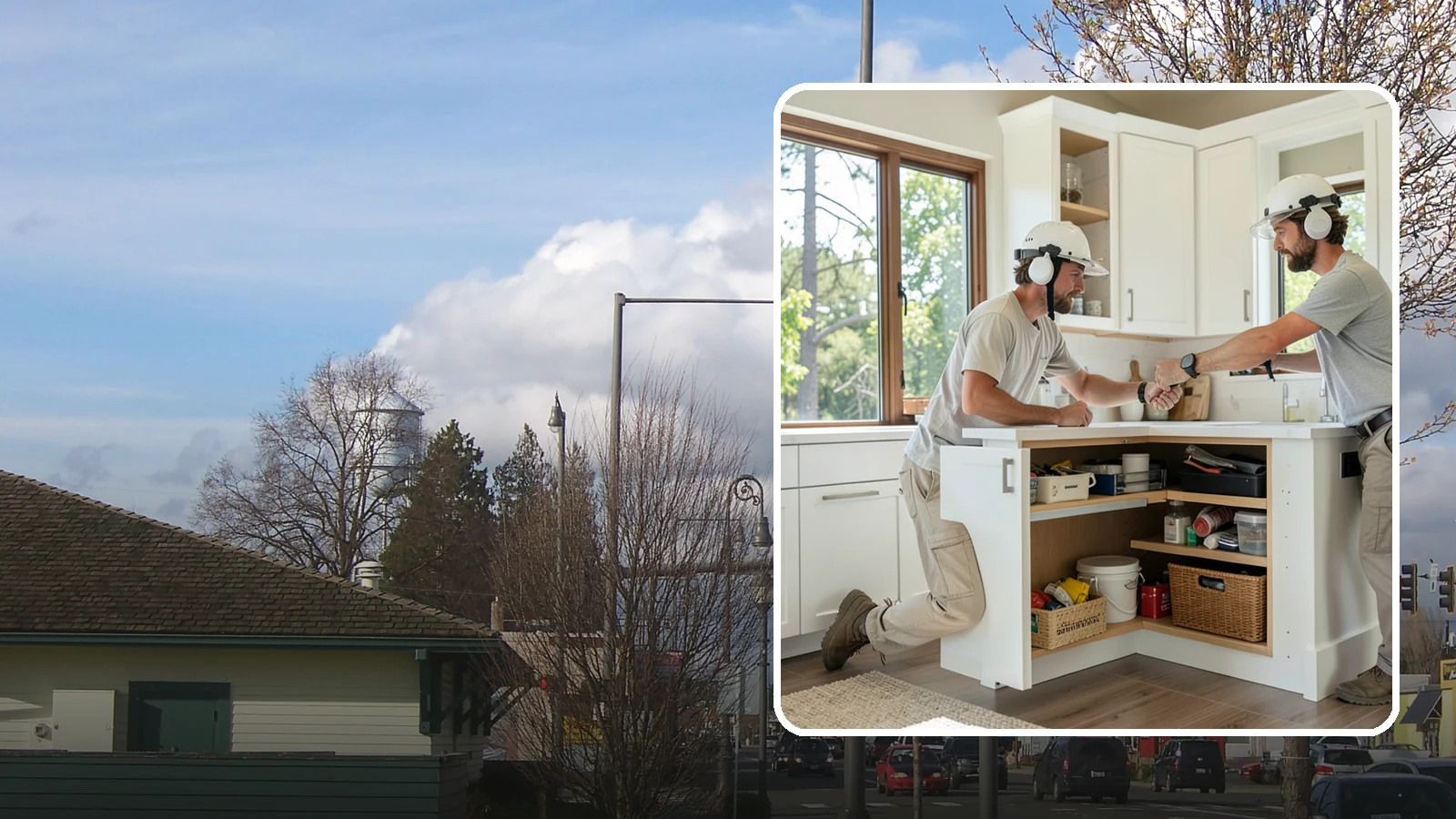 Pull-Out Shelf Installation in Marysville, Snohomish County, WA - Adding roll-out shelves inside existing base cabinets so you can reach items in the back without bending and digging.