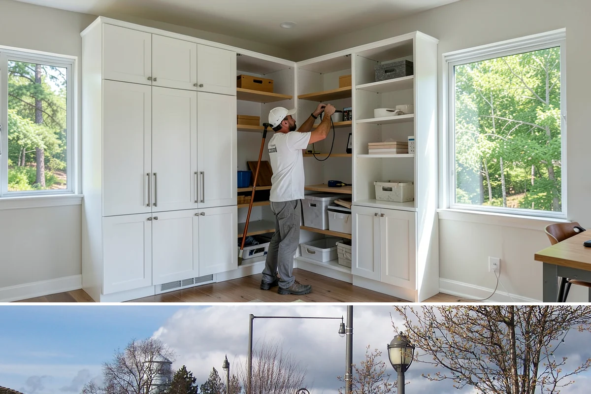 Pull-Out Shelf Installation in Marysville, Snohomish County, WA - Interior storage upgrades can be installed in any season with no weather dependency.