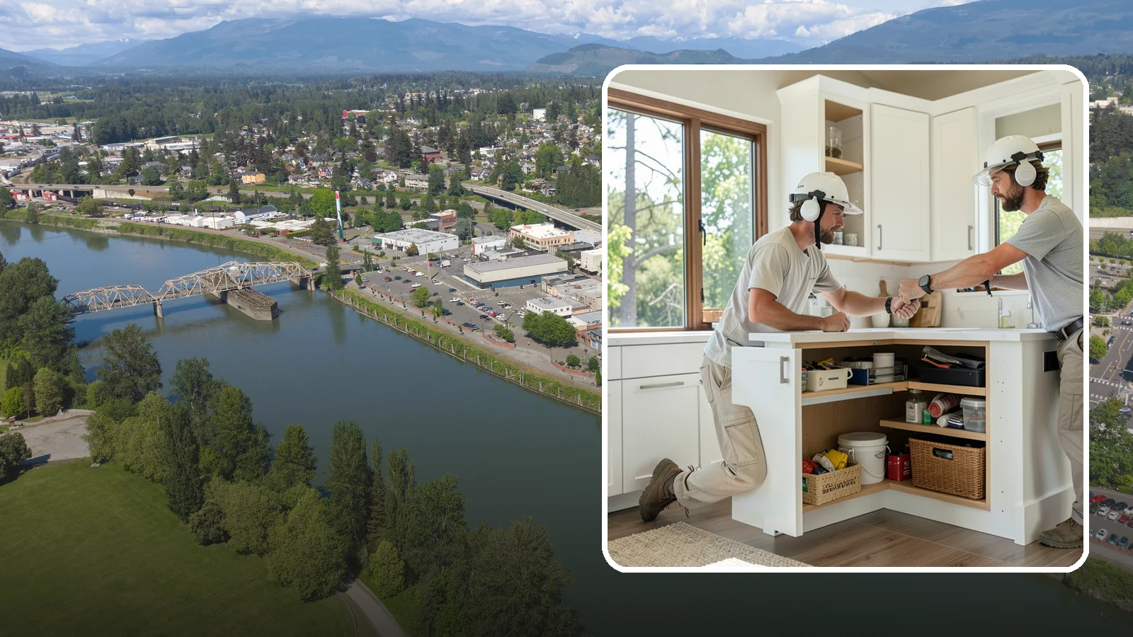 Pull-Out Shelf Installation in Mount Vernon, Skagit County, WA - Adding roll-out shelves inside existing base cabinets so you can reach items in the back without bending and digging.