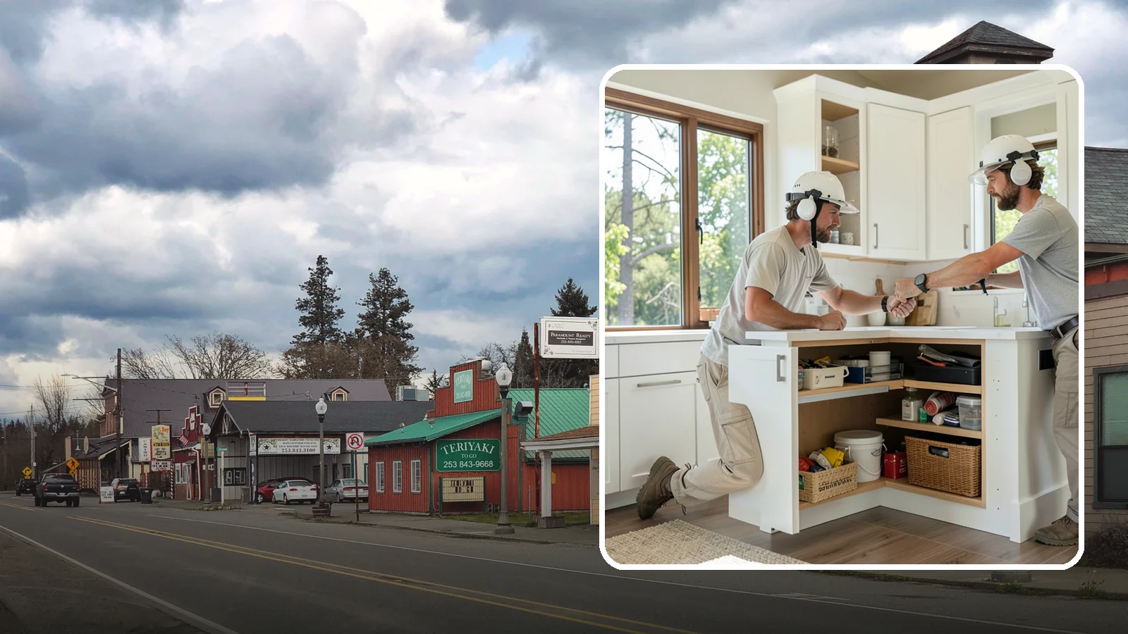 Pull-Out Shelf Installation in Roy, Pierce County, WA - Adding roll-out shelves inside existing base cabinets so you can reach items in the back without bending and digging.