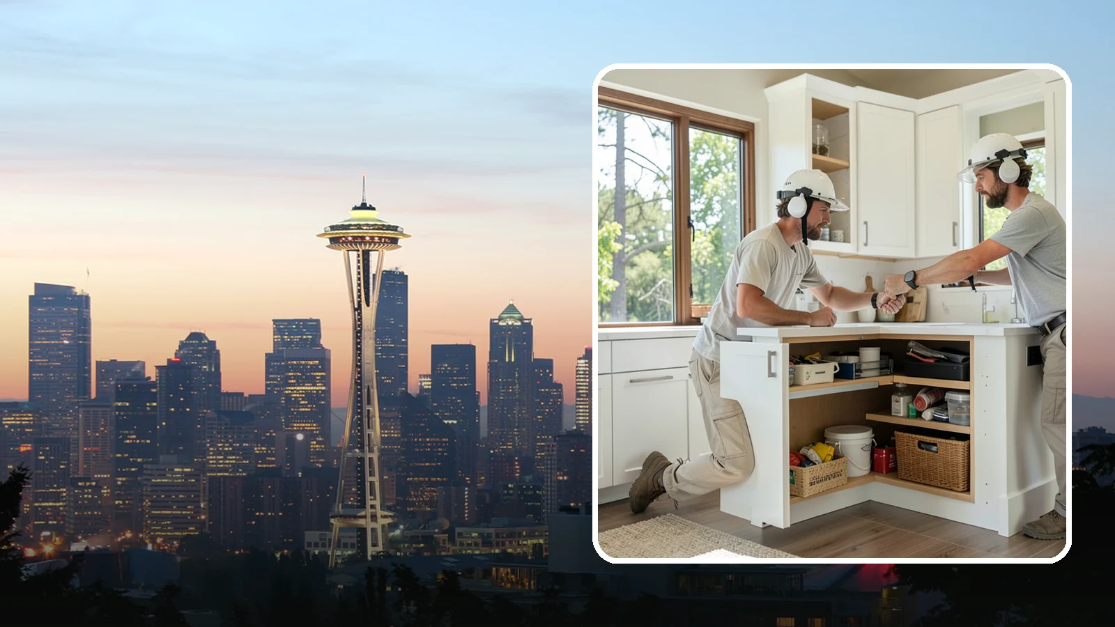 Pull-Out Shelf Installation in Seattle, King County, WA - Adding roll-out shelves inside existing base cabinets so you can reach items in the back without bending and digging.