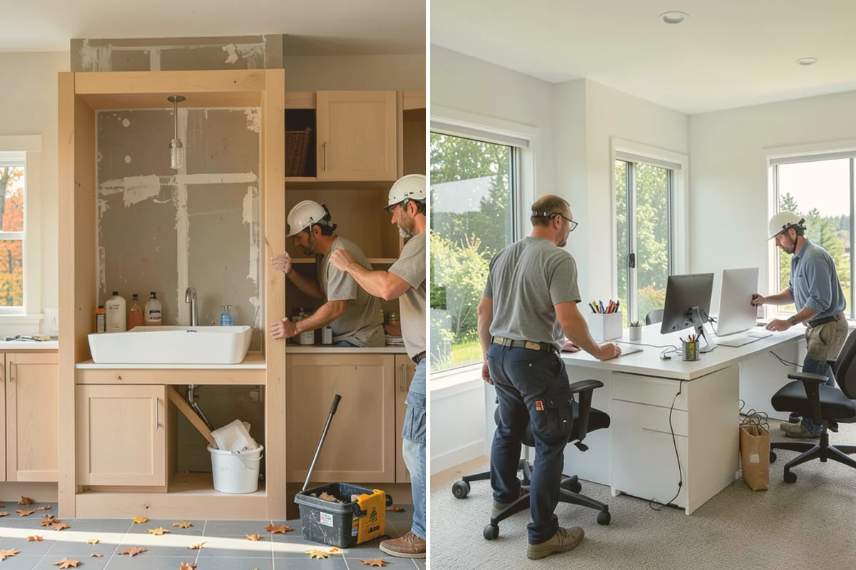 Pull-Out Shelf Installation in Stanwood, Snohomish County, WA - Measure cabinet interiors and openings