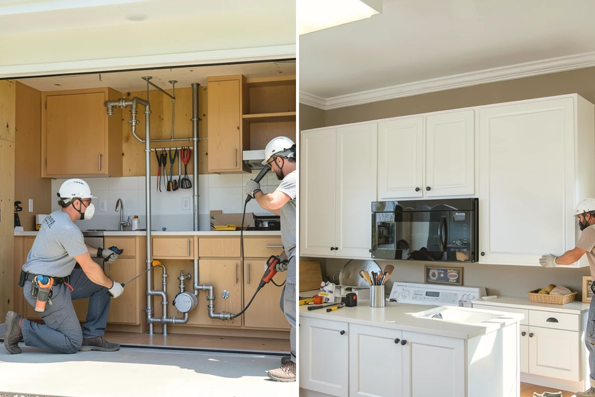 Pull-Out Shelf Installation in Tacoma, Pierce County, WA - Measure cabinet interiors and openings