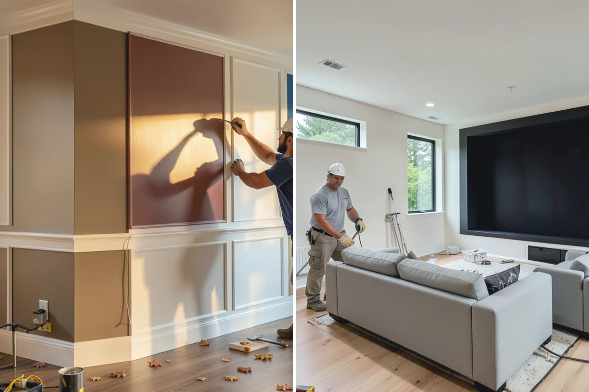 Pull-Out Shelf Installation in Woodinville, King County, WA - Measure cabinet interiors and openings