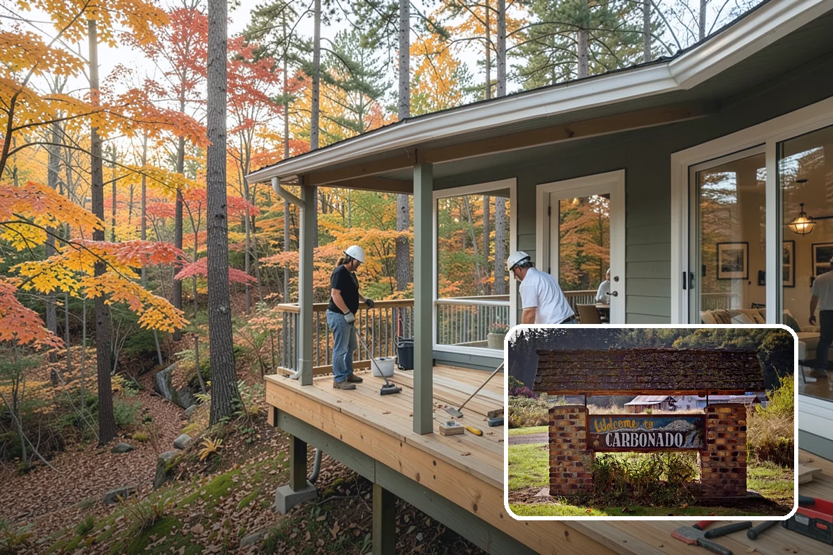 PVC Deck Installation in Carbonado, Pierce County, WA - One hundred percent synthetic core is impervious to rot and moisture