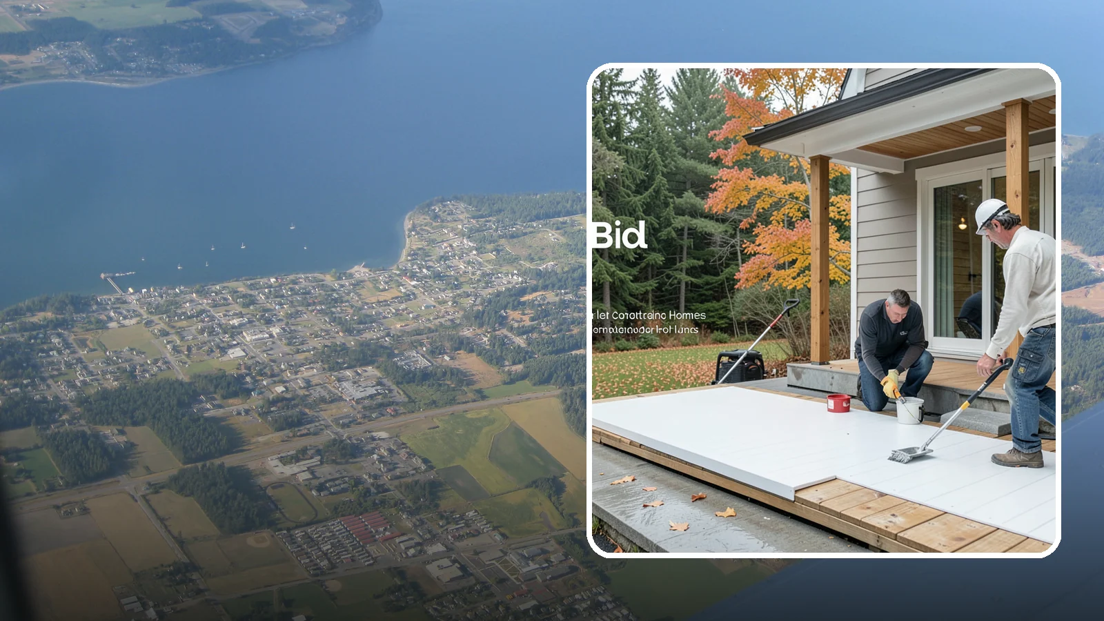 PVC Deck Installation in Coupeville, Island County, WA - Fully synthetic PVC decking that offers the ultimate moisture defense for rainy Puget Sound yards.