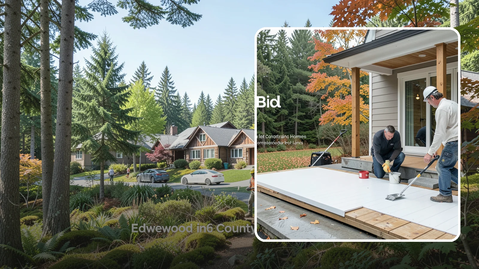 PVC Deck Installation in Edgewood, Pierce County, WA - Fully synthetic PVC decking that offers the ultimate moisture defense for rainy Puget Sound yards.