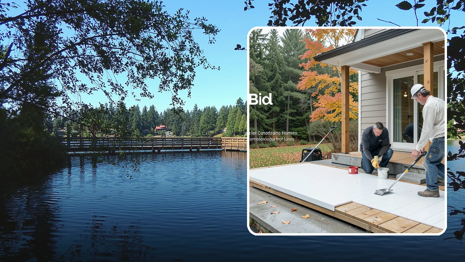 PVC Deck Installation in Federal Way, King County, WA - Fully synthetic PVC decking that offers the ultimate moisture defense for rainy Puget Sound yards.