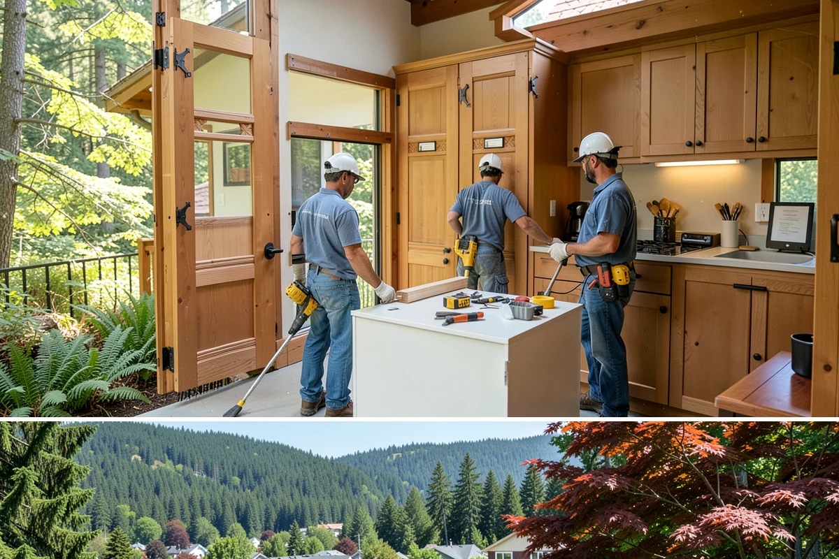 PVC Deck Installation in Index, Snohomish County, WA - PVC installs cleanly in any weather, making it a reliable choice even during our wetter months.