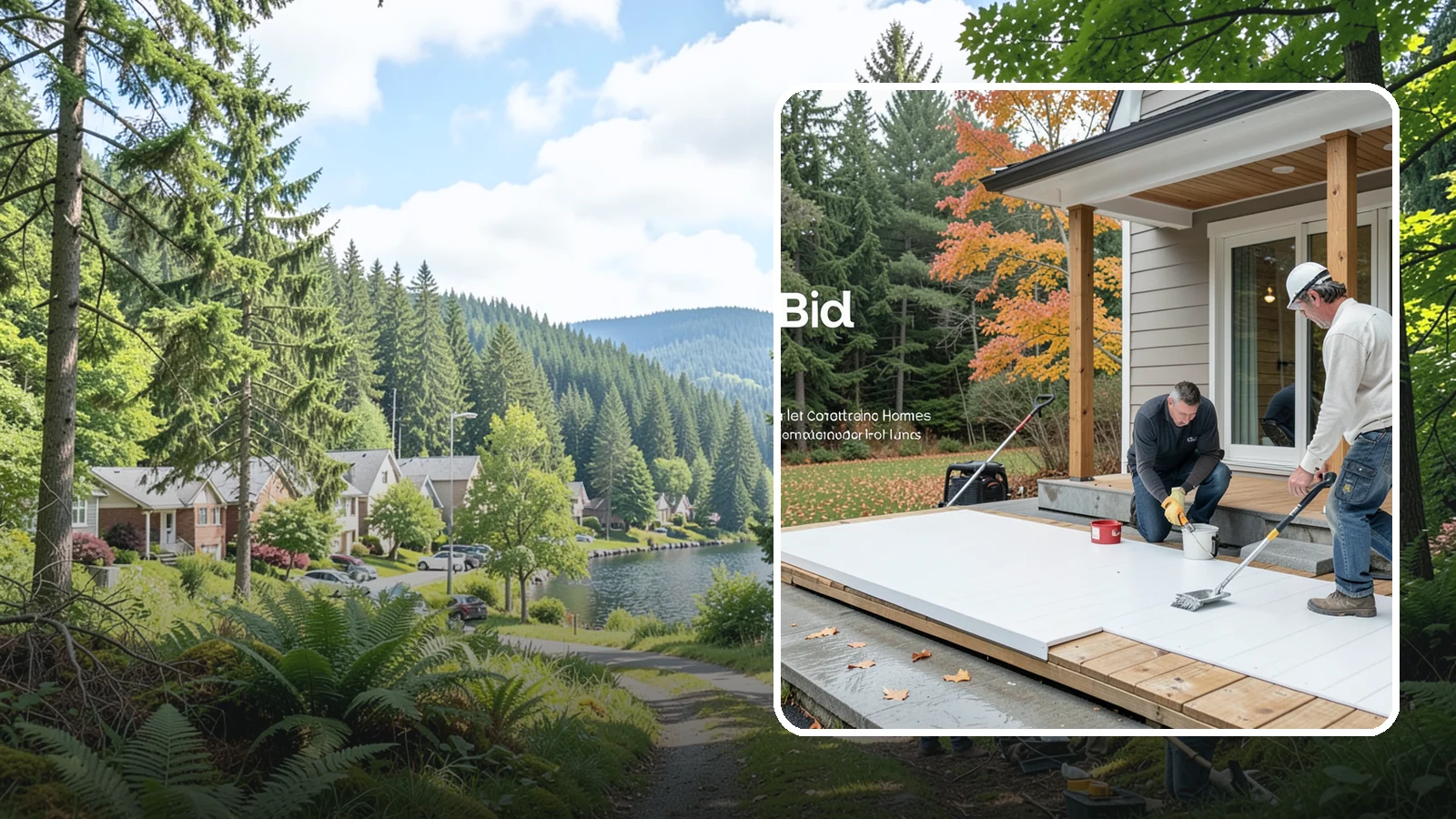 PVC Deck Installation in Lake Forest Park, King County, WA - Fully synthetic PVC decking that offers the ultimate moisture defense for rainy Puget Sound yards.