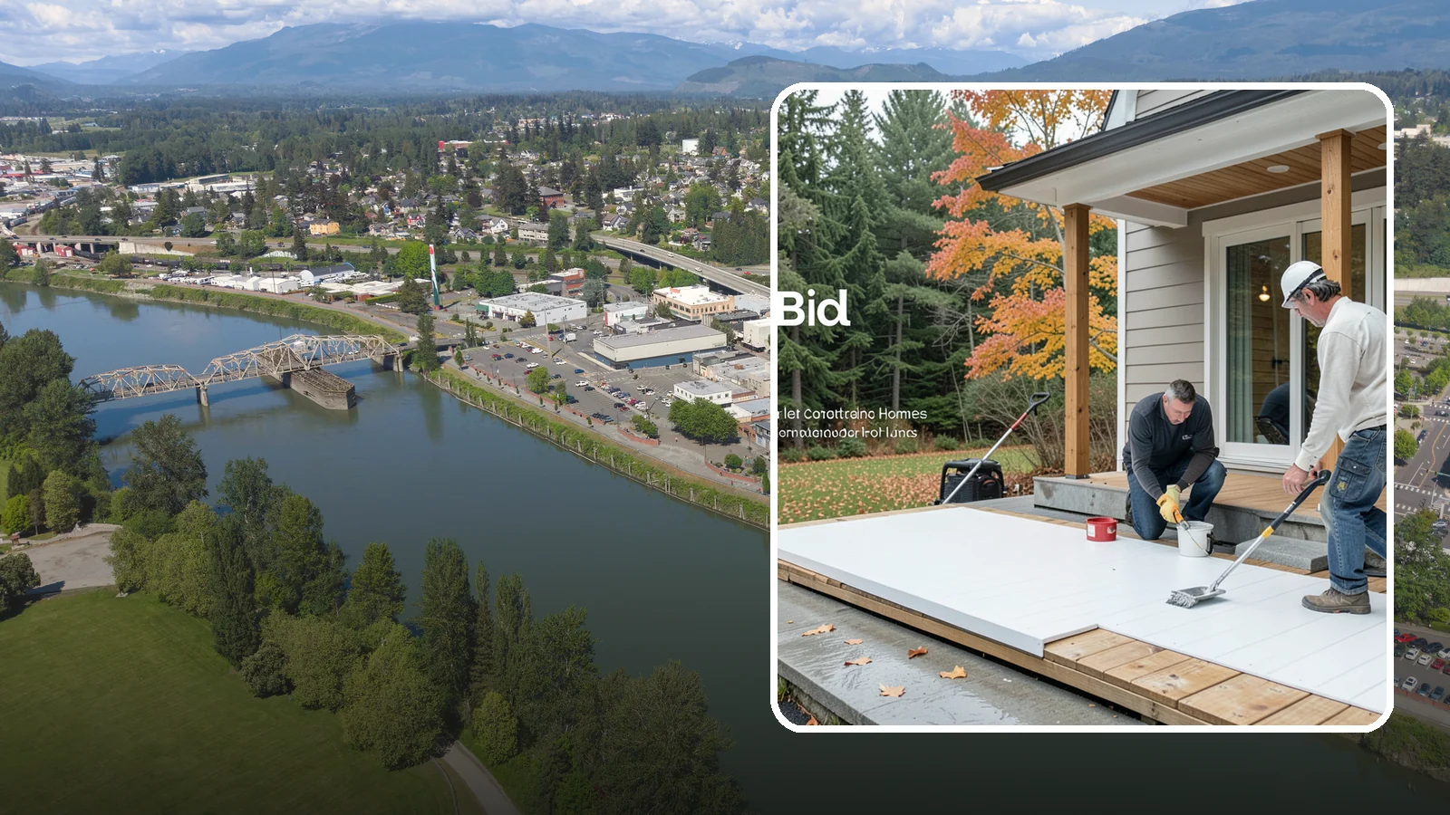 PVC Deck Installation in Mount Vernon, Skagit County, WA - Fully synthetic PVC decking that offers the ultimate moisture defense for rainy Puget Sound yards.