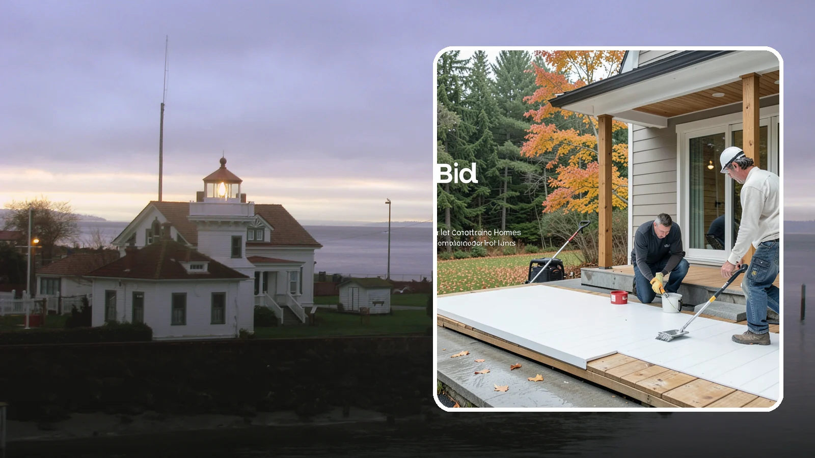 PVC Deck Installation in Mukilteo, Snohomish County, WA - Fully synthetic PVC decking that offers the ultimate moisture defense for rainy Puget Sound yards.