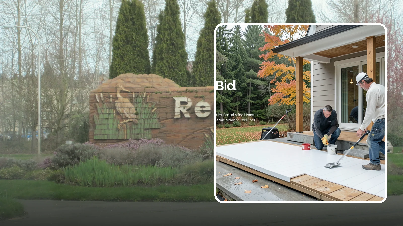 PVC Deck Installation in Renton, King County, WA - Fully synthetic PVC decking that offers the ultimate moisture defense for rainy Puget Sound yards.