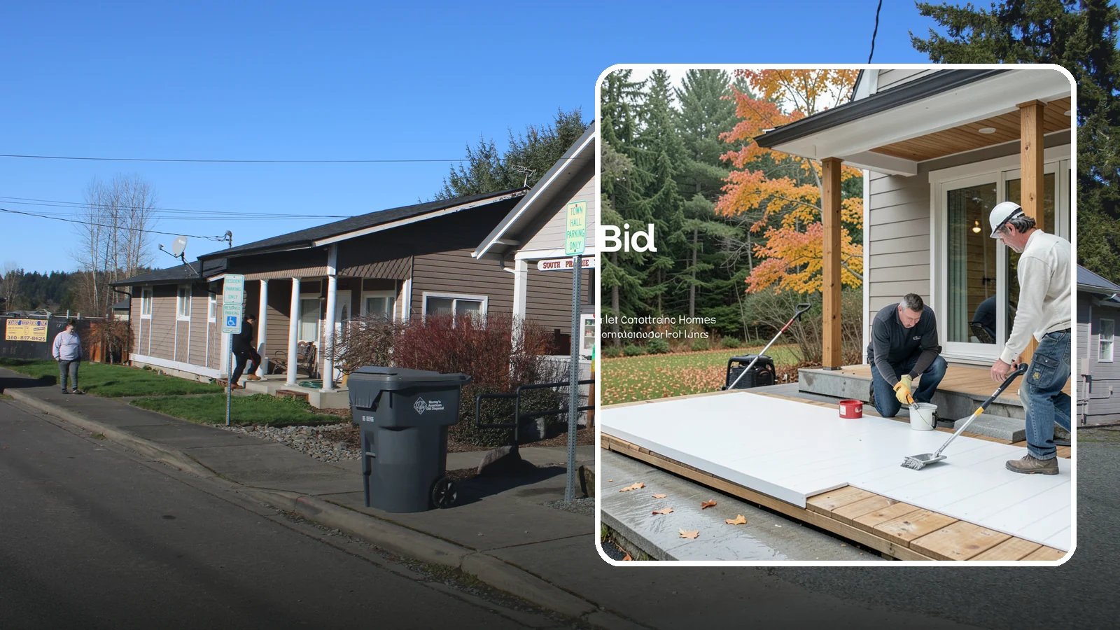PVC Deck Installation in South Prairie, Pierce County, WA - Fully synthetic PVC decking that offers the ultimate moisture defense for rainy Puget Sound yards.