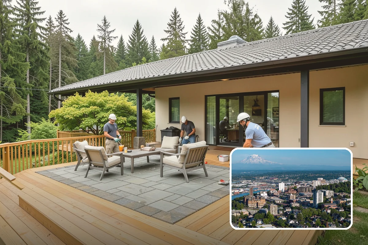 PVC Deck Installation in Tacoma, Pierce County, WA - One hundred percent synthetic core is impervious to rot and moisture