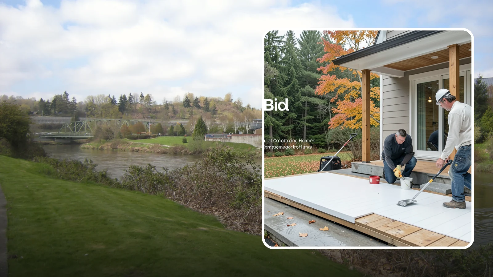 PVC Deck Installation in Tukwila, King County, WA - Fully synthetic PVC decking that offers the ultimate moisture defense for rainy Puget Sound yards.