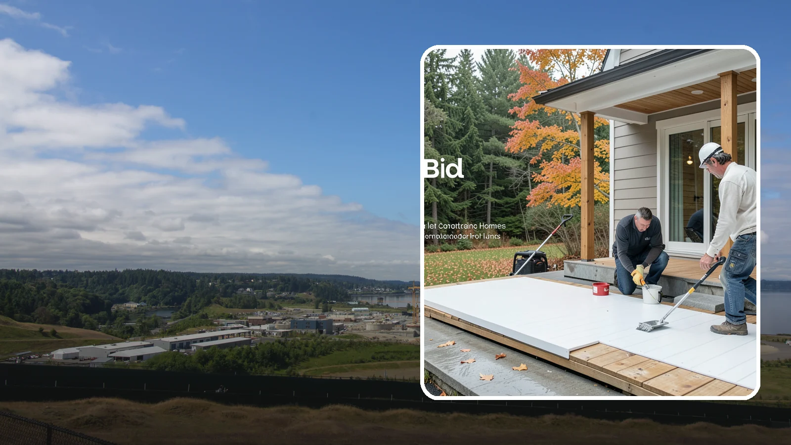 PVC Deck Installation in University Place, Pierce County, WA - Fully synthetic PVC decking that offers the ultimate moisture defense for rainy Puget Sound yards.