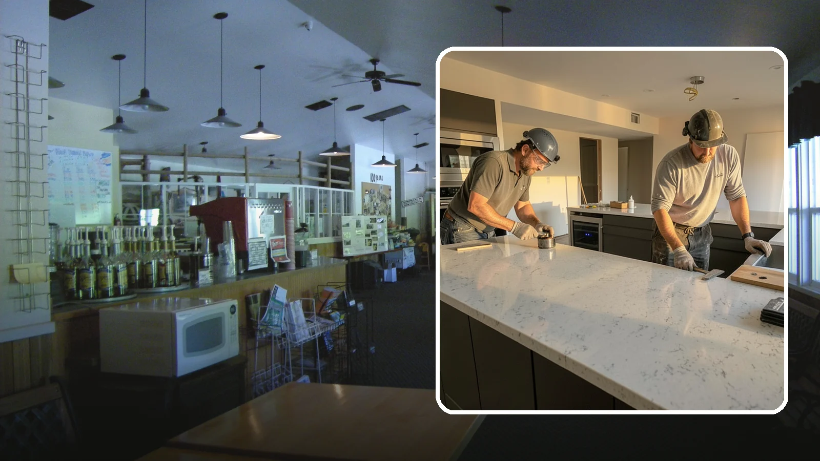 Quartz Countertop Installation in Black Diamond, King County, WA - Durable, low-maintenance quartz countertop installation with consistent patterns and stain-resistant surfaces for busy kitchens.