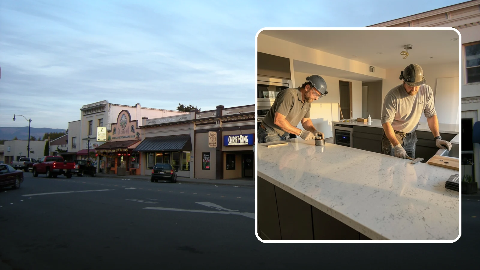 Quartz Countertop Installation in Burlington, Skagit County, WA - Durable, low-maintenance quartz countertop installation with consistent patterns and stain-resistant surfaces for busy kitchens.
