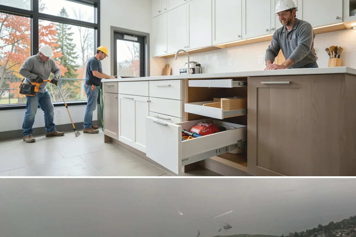 Quartz Countertop Installation in Des Moines, King County, WA - Quartz installation is an indoor process available year-round, so PNW rain never delays your kitchen project.
