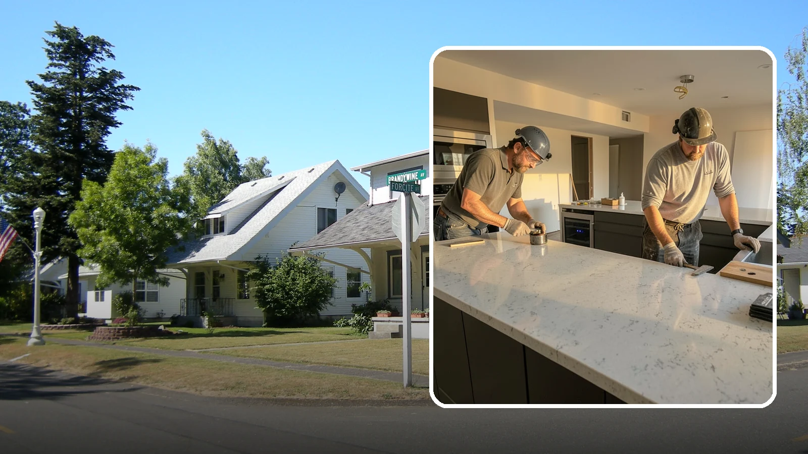 Quartz Countertop Installation in DuPont, Pierce County, WA - Durable, low-maintenance quartz countertop installation with consistent patterns and stain-resistant surfaces for busy kitchens.