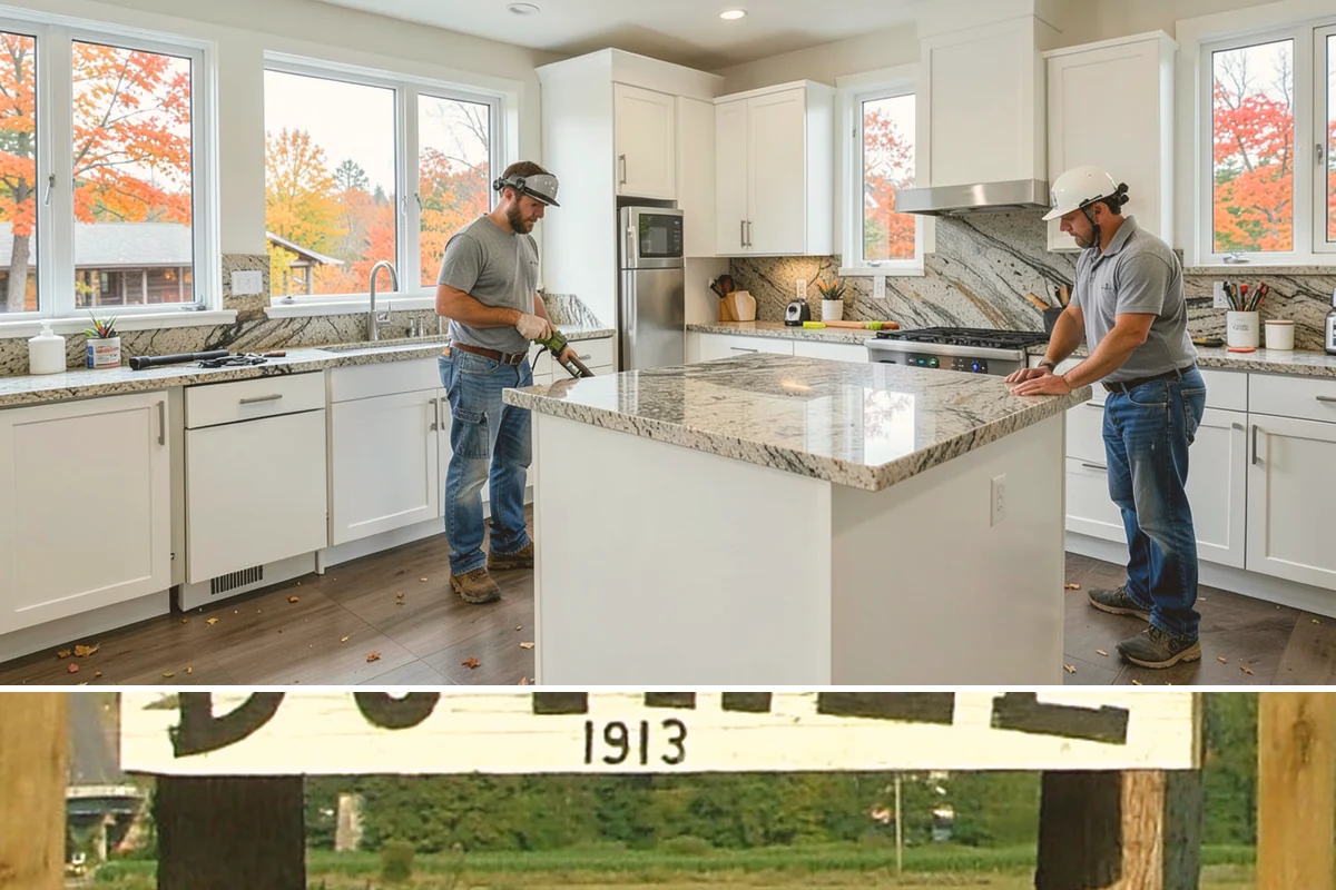 Quartz Countertop Installation in Duvall, King County, WA - Quartz installation is an indoor process available year-round, so PNW rain never delays your kitchen project.