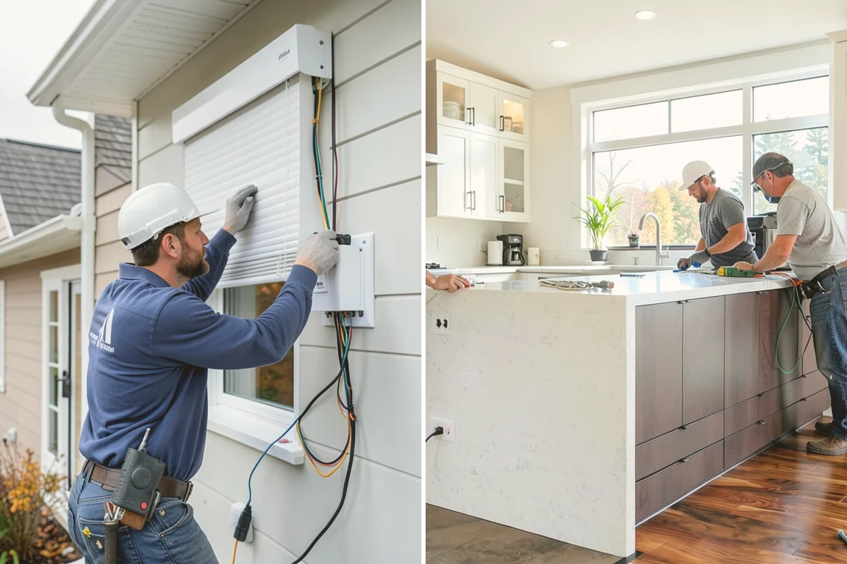 Quartz Countertop Installation in Edmonds, Snohomish County, WA - Template cabinets after they are installed and level
