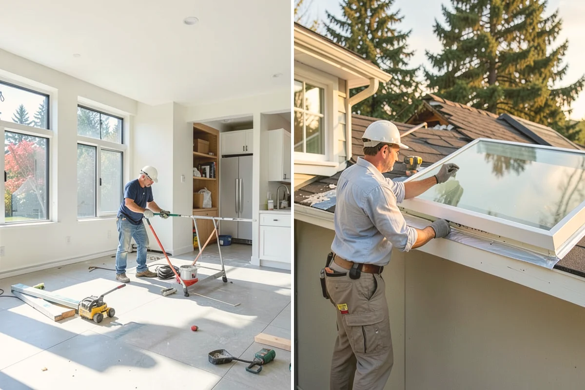 Quartz Countertop Installation in Kent, King County, WA - Template cabinets after they are installed and level