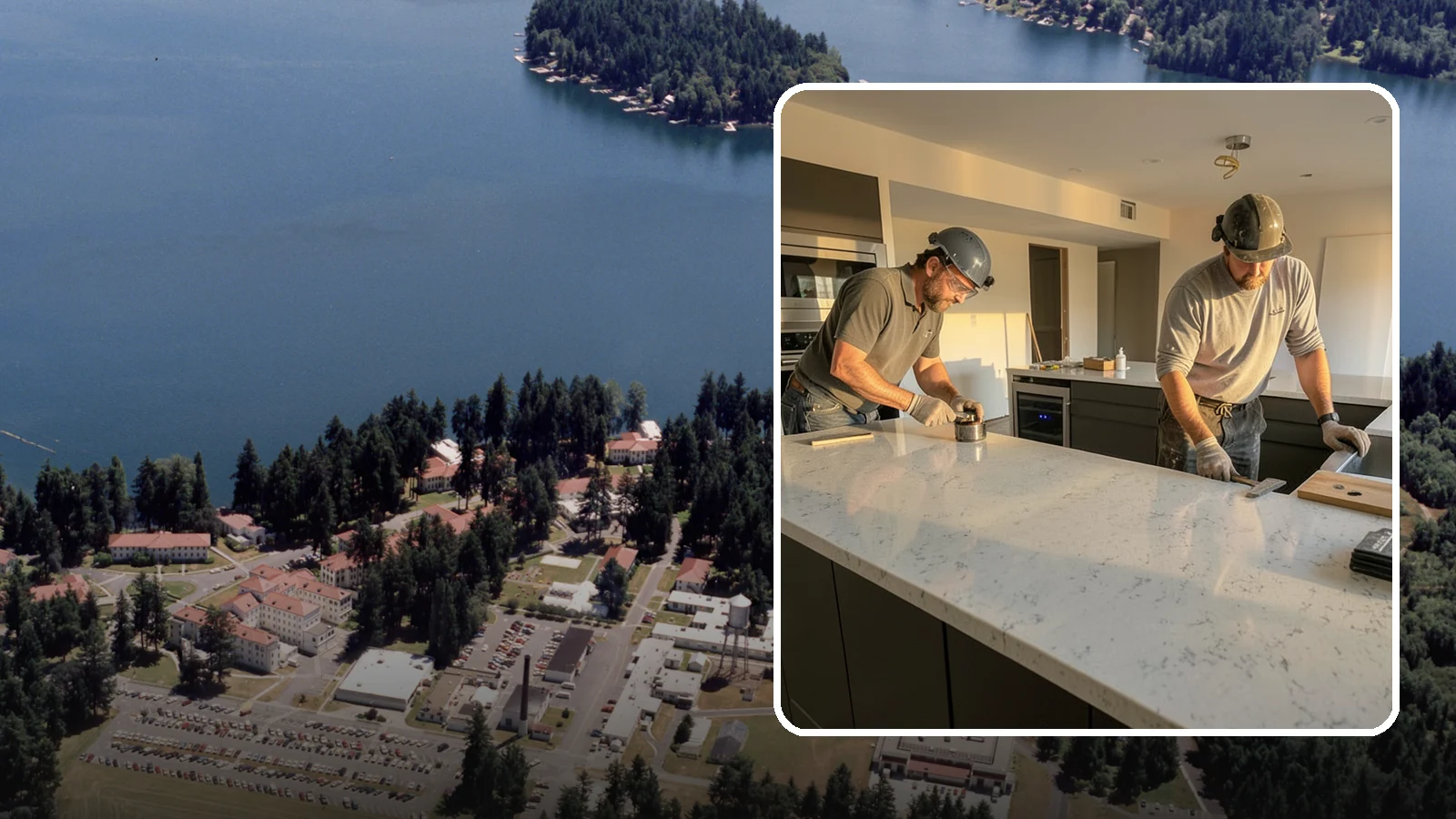 Quartz Countertop Installation in Lakewood, Pierce County, WA - Durable, low-maintenance quartz countertop installation with consistent patterns and stain-resistant surfaces for busy kitchens.