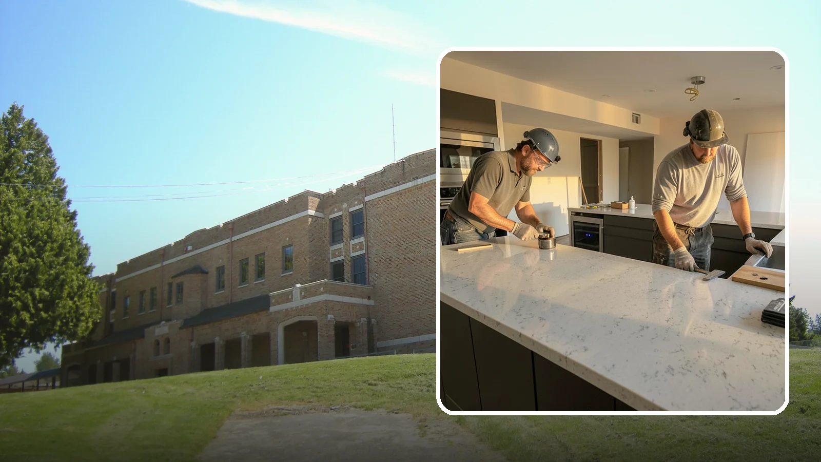 Quartz Countertop Installation in Maple Valley, King County, WA - Durable, low-maintenance quartz countertop installation with consistent patterns and stain-resistant surfaces for busy kitchens.