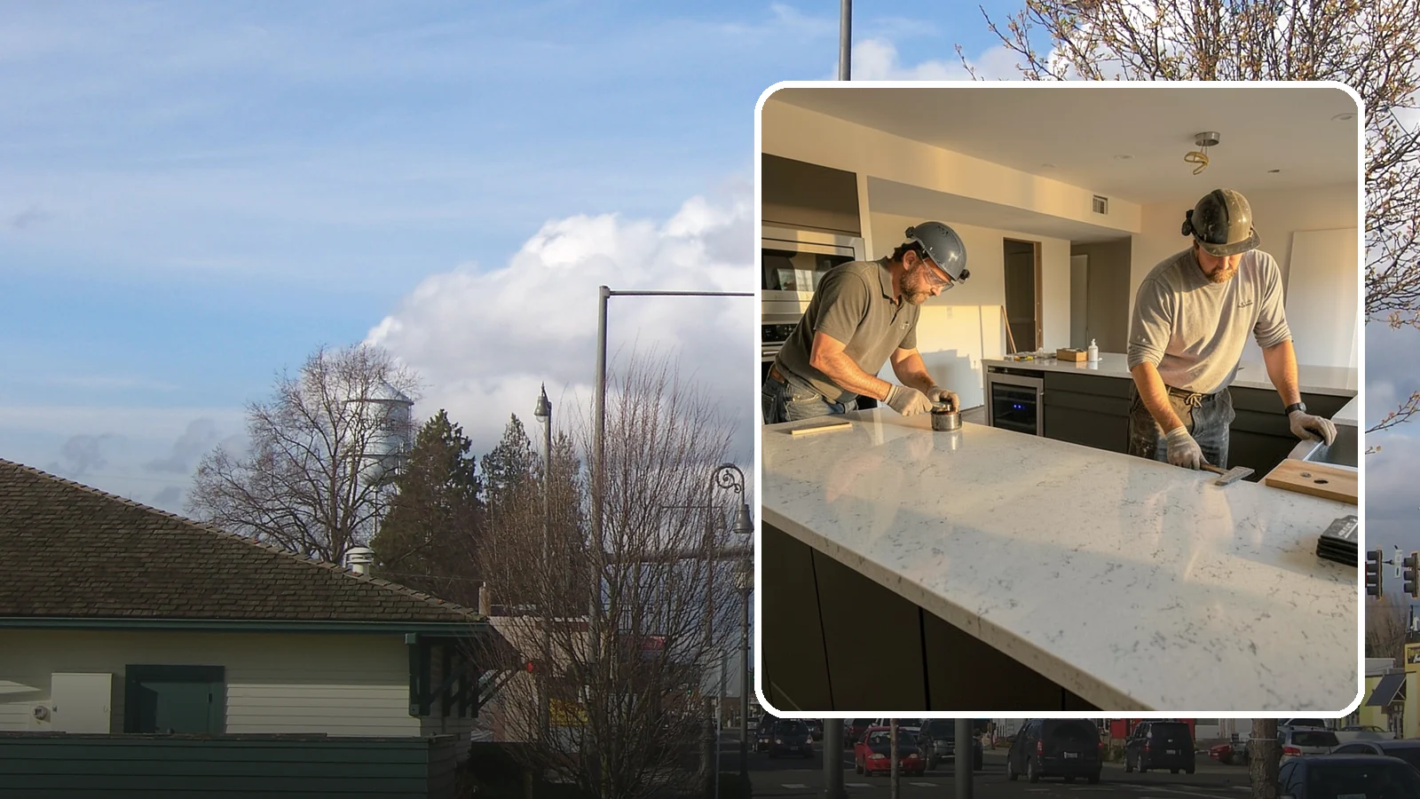 Quartz Countertop Installation in Marysville, Snohomish County, WA - Durable, low-maintenance quartz countertop installation with consistent patterns and stain-resistant surfaces for busy kitchens.