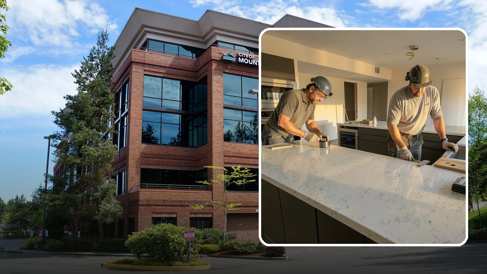 Quartz Countertop Installation in Mountlake Terrace, Snohomish County, WA - Durable, low-maintenance quartz countertop installation with consistent patterns and stain-resistant surfaces for busy kitchens.