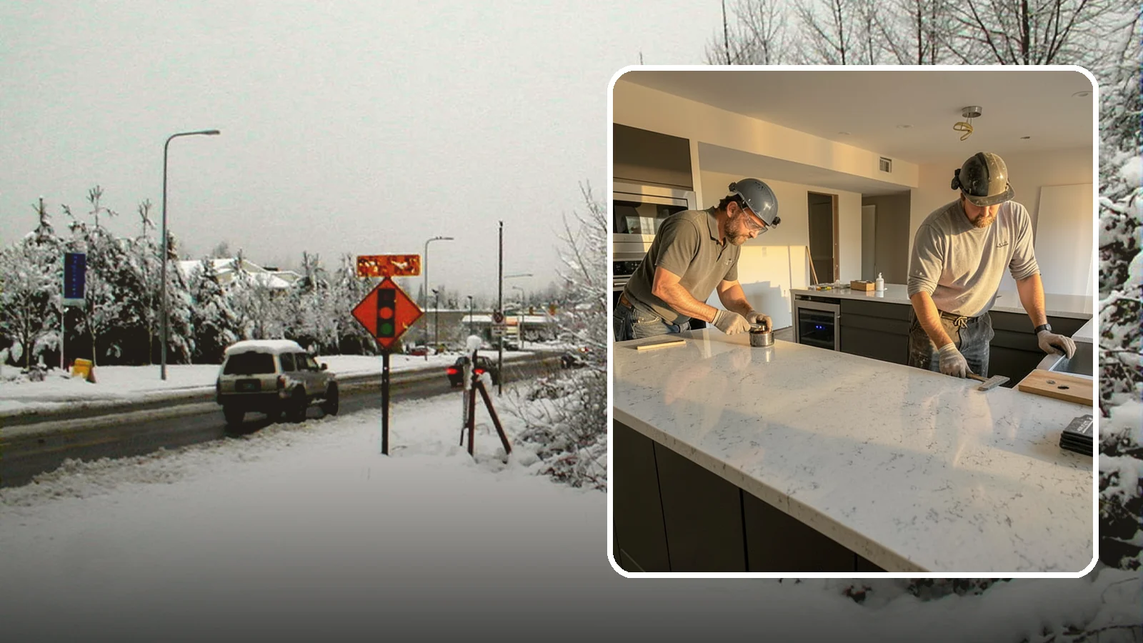 Quartz Countertop Installation in Newcastle, King County, WA - Durable, low-maintenance quartz countertop installation with consistent patterns and stain-resistant surfaces for busy kitchens.